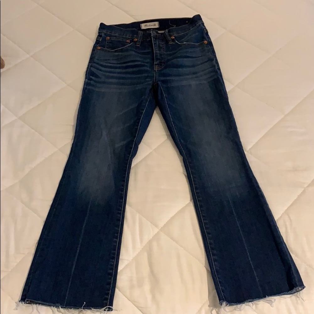 Madewell Cali Demi Boot Flared Crop Jeans